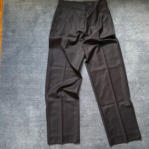 COS Dark Navy Pleated Dress Trousers